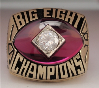 HUGE 1987 Oklahoma Sooners Football "Big-Eight" Conference Championship Ring