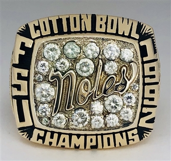 1992 FSU Florida St. Seminoles NCAA Football "Cotton Bowl" Champions 10K Gold Ring!