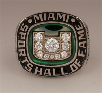Kevin Sheary's 2005 Miami Hurricanes "Hall Of Fame" Baseball Championship Ring