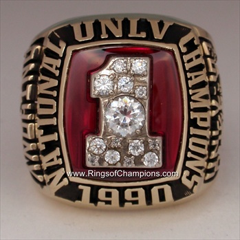 Greg Anthony's 1990 UNLV Running Rebels Basketball "National Champions" 10K Gold Ring