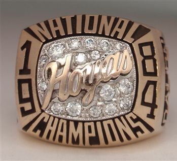 1984 Georgetown Hoyas National Champions 10K Gold Ring