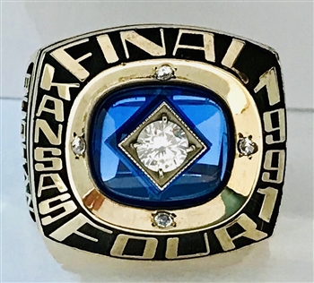 1991 Kansas Jayhawks Final-Four / Big-8 Championship Basketball Ring!