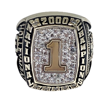 2000 Oklahoma Sooners Football National Champions 10K Gold Ring!