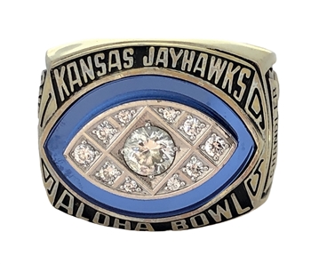 1995 Kansas Jayhawks "Aloha Bowl" Champions NCAA Football Ring!