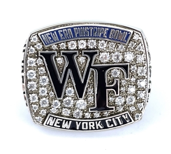 2019 Wake Forest Demon Deacons New Era Pinstripe Bowl at Yankee Stadium Football Championship Ring!