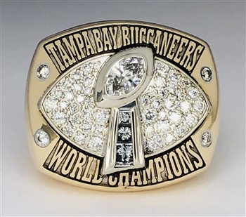 2002 Tampa Bay Buccaneers Super Bowl XXXVII Champions 14K Gold & Diamond Ring