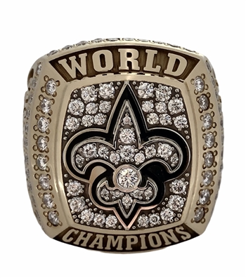 2009 New Orleans Saints Super Bowl XLIV Champions 14K Gold Ring!