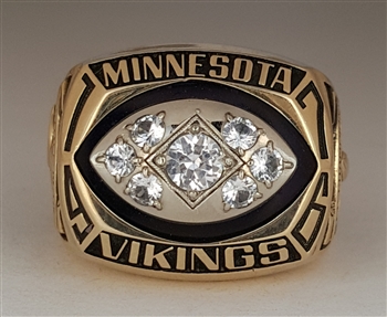 1976 Minnesota Vikings Super Bowl NFC Champions Ring