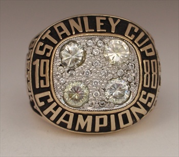 1988 Edmonton Oilers "Stanley Cup" Champions 10K Gold Ring