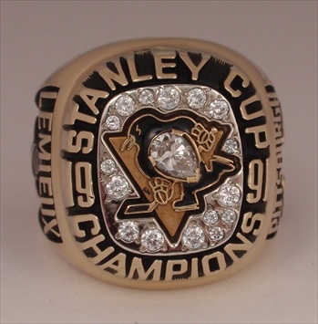 1991 Pittsburgh Penguins "Stanley Cup" Champions 10K Gold Ring