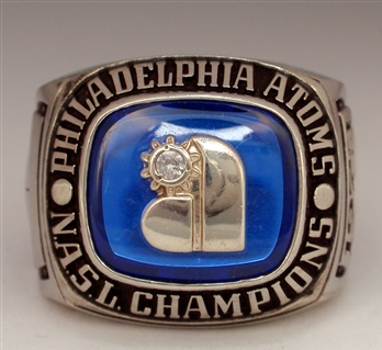 1973 Philadelphia Atoms NASL Champions 10K Gold Soccer Championship Ring