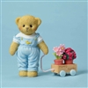 Cherished Teddies - Bear with wagon full of Flowers - 4051518
