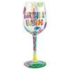 Happy Birthday Wine Glass