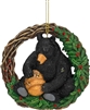 Roman - Black Bear Wreath Ornament