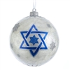 Kurt Adler - Capiz Hanukkah Ball Ornament, 100-mm / 4 inch