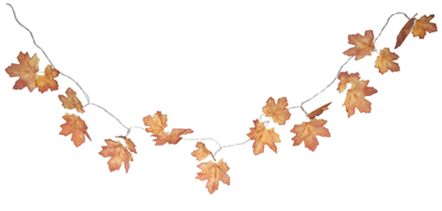 Fall Leaf LED Light Garland - 10 Lights