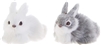 RAZ Imports - Faux Fur Bunny Ornaments - 3.5" - Set of 2