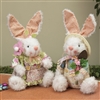 Gerson - 9 Inch Sitting Fabric Bunnies - Set of 2