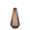 Glacier Tapered Glass Vase Short - Bronze - Torre & Tagus