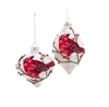 Kurt Adler - Glass Birch Berry Onion and Finial Ornaments - Set of 2