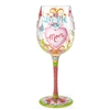 Lolita - I Love You Mom - 15 oz Wine Glass