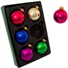 Kurt Adler - Multi Colored Glass Ball Ornaments  - 6 piece