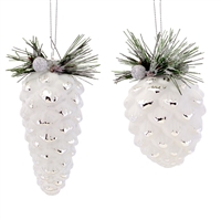 Pine Cone with Berry Accents Ornaments