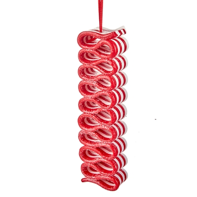 RAZ Imports - 5.75" Ribbon Candy Ornament