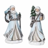 Roman - 10 Inch Santas with tree and Lantern - Set of 2