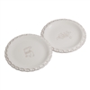 Sculpted Rim Tidbit Plates - Set of 2