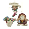 Kurt Adler - Twas the Night Before Christmas Mice Ornaments- Set of 3