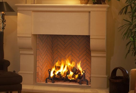 FMI Products Wood Fireplace Plantation