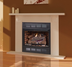 FMI Products Vent Free Gas Fireplace Rustic Rock