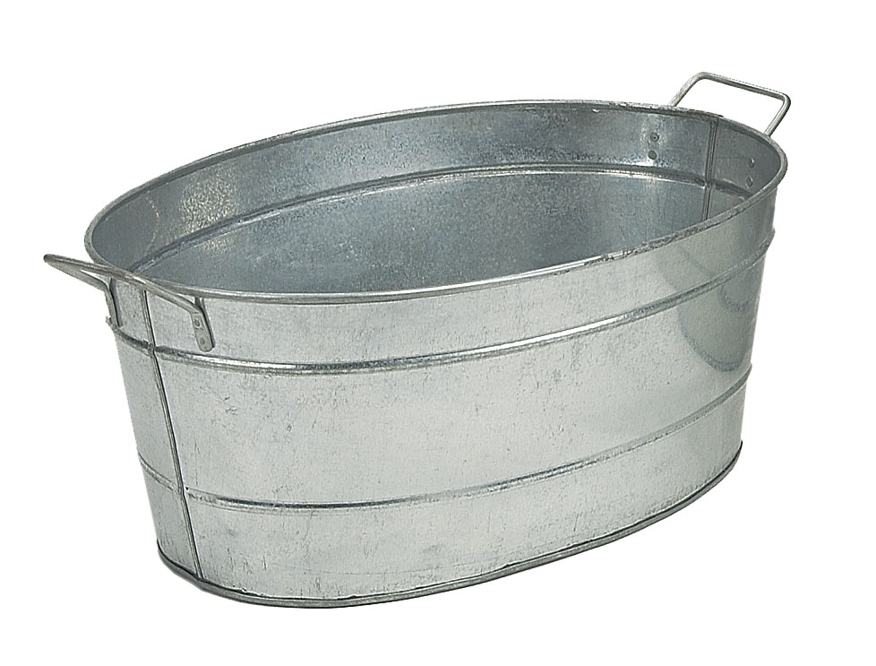 Minuteman Galvanized Steel Oval Tub