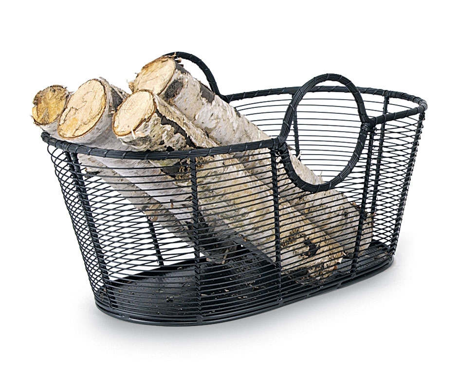 Minuteman Steel Wire Wood Basket