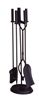 Minuteman Black 4 Piece Toolset with Ball Handles and Round Base