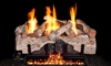 Peterson Real Fyre Vent Free Gas Log Set Charred Alpine Birch