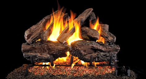 Peterson Real Fyre Vented Log Set Charred Red Oak