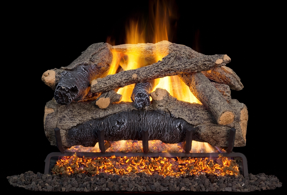 Peterson Real Fyre Outdoor Gas Log Set Colonial Oak