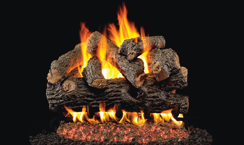 Peterson Real Fyre Outdoor Gas Log Set Royal English Oak Designer