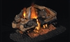 Peterson Real Fyre Outdoor See-Thru Gas Log Set Charred Rugged Split Oak