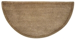 Uniflame Beige Hand-Tufted 100% Wool Hearth Rug