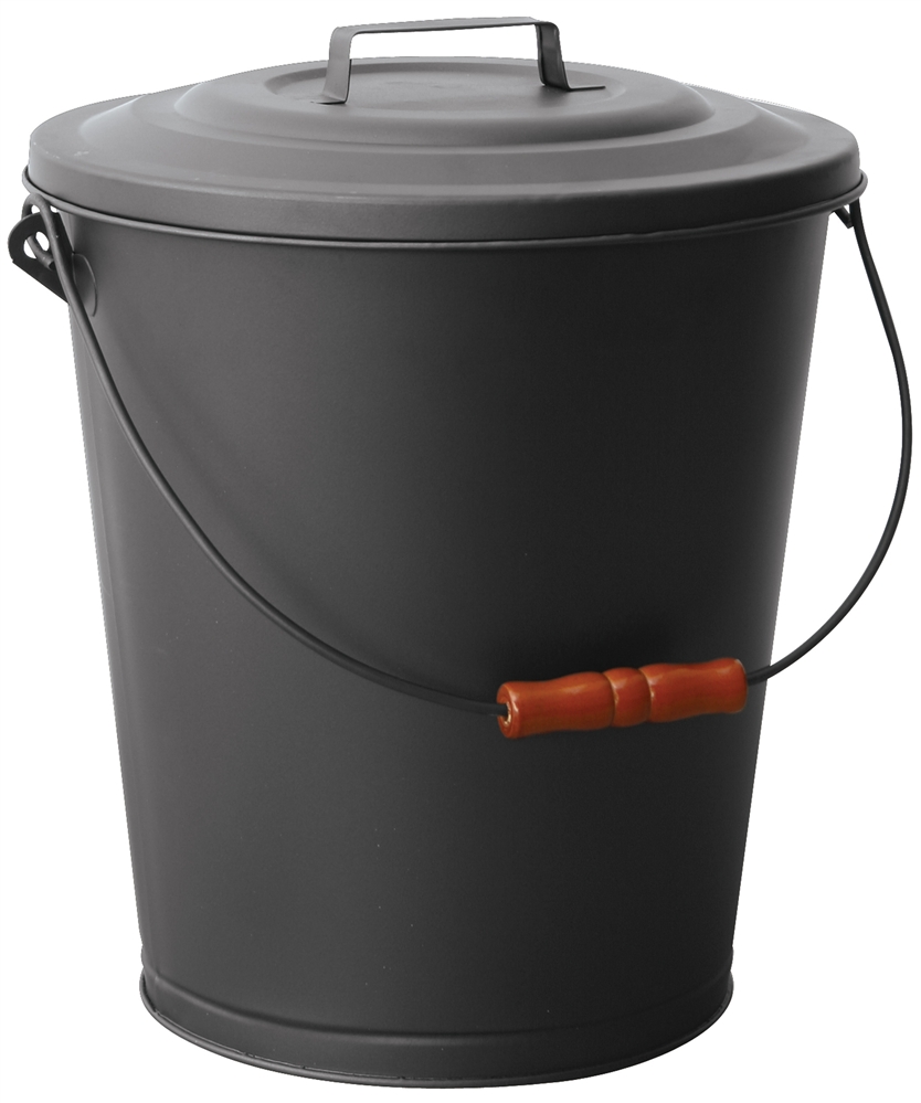 Uniflame Black Ash Bin with Lid