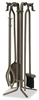 Uniflame Bronze 5 Piece Fireset with Crook Handles