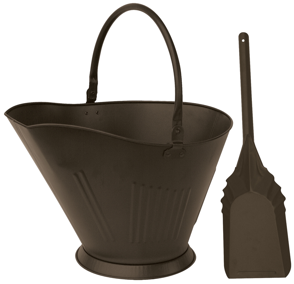 Uniflame Bronze Finish Coal Hod and Shovel