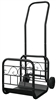 Uniflame Large Black Log Rack with Wheels and Removable Cart