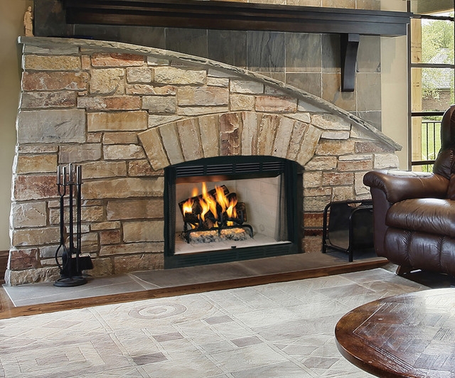 Vantage Hearth Wood Fireplace Standard Traditional