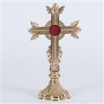 ORNATE CROSS SHAPED RELIQUARY - 12 1/2"