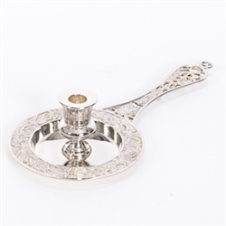 SILVERPLATED BISHOP  BUSIA CANDLE TRAY