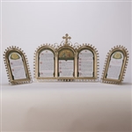 CCG-115   BRASS ROUND TOP   LATIN MASS CARD SET